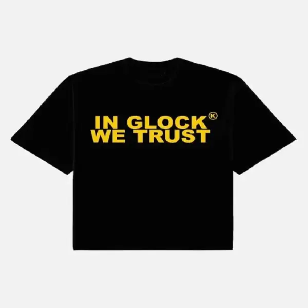In Glock We Trust Oversized T-Shirt Black/Yellow