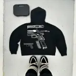 In Glock We Trust Zip Up Hoodie Black - 2
