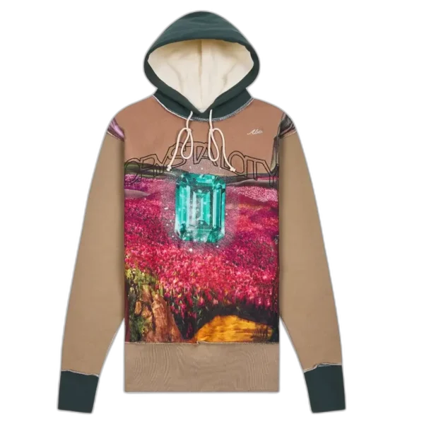 Light Brown ABC. May Birthstone Hoodie