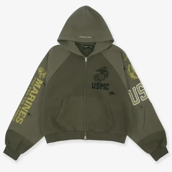 Marines USMC Zip-Up Hoodie