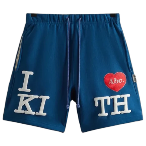 Navy Kith X Advisory Board Crystals I Love Kith Shorts