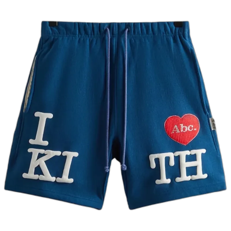 Navy Kith X Advisory Board Crystals I Love Kith Shorts