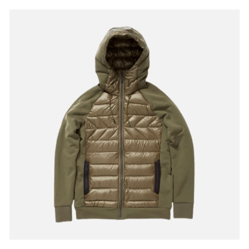 Olive Green Syna World Puffer Hooded Jacket