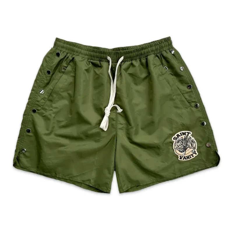 Olive Saint Vanity Logo Nylon Shorts