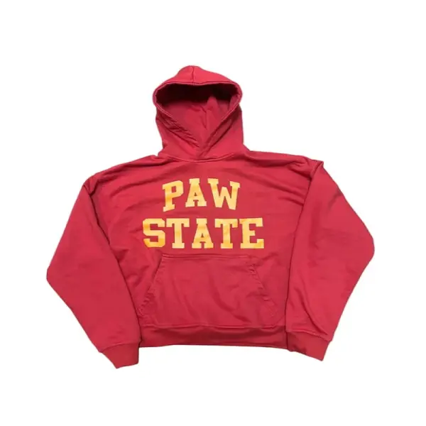 Peace In War Paw State Hoodie - Red