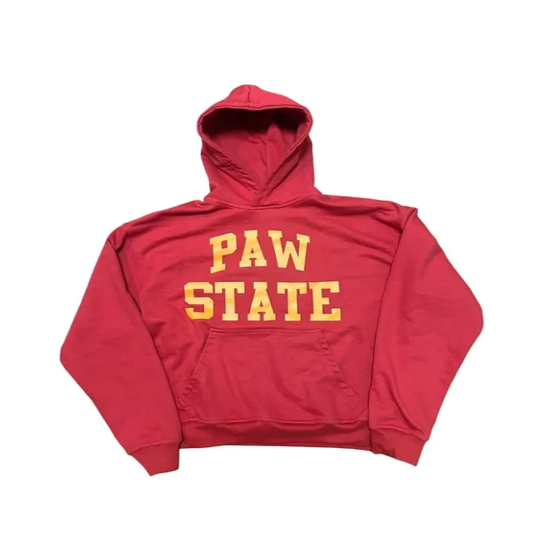 Peace In War Paw State Hoodie - Red Peace In War Paw State Hoodie - Red