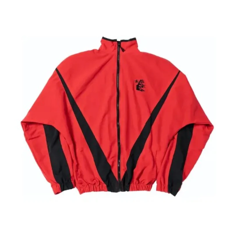 Red/Black Hellstar Thriller Zip-Up Track Jacket