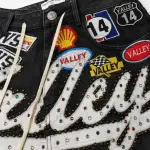 Vale Forever Black 1980s Jorts ‘Black/Wash’ - 4