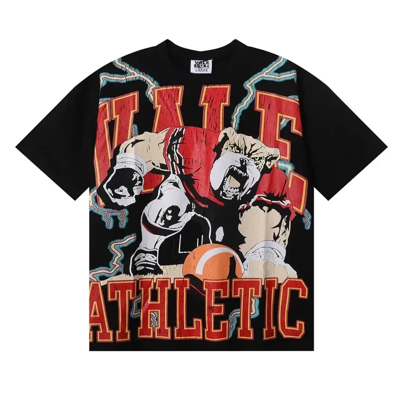 Vale Forever Dogs Of War Bulldog Graphic Tee ‘Black/Brown/Red’