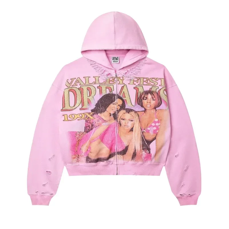 Vale Forever Dreams Zip Up Hoodie ‘Pink’ Vale Forever Dreams Zip Up Hoodie ‘Pink’