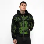 Vale Forever “Nightmare” Zip Up Hoodie Black/Green - 4
