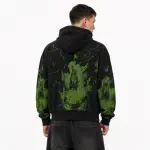Vale Forever “Nightmare” Zip Up Hoodie Black/Green - 5