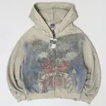 Vale Forever Nostalgia Zip Up ‘Tattered/Cream’ - 3