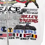 Vale Forever “Peace” Zip Up Hoodie White - 5