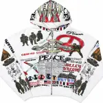 Vale Forever “Peace” Zip Up Hoodie White