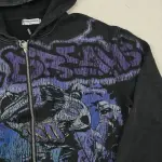 Vale Forever Raven Zip-Up Hoodie – Black/Multi - 5