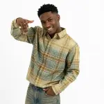 Vale Forever Rhinestone Plaid Flannel - 5