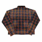 Vale Forever Rhinestone Plaid Flannel Navy/Orange - 2
