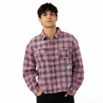 Vale Forever Rhinestone Plaid Flannel Pink/Black - 6