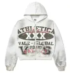 Athletica Xxx Zip Up Hoodie Grey
