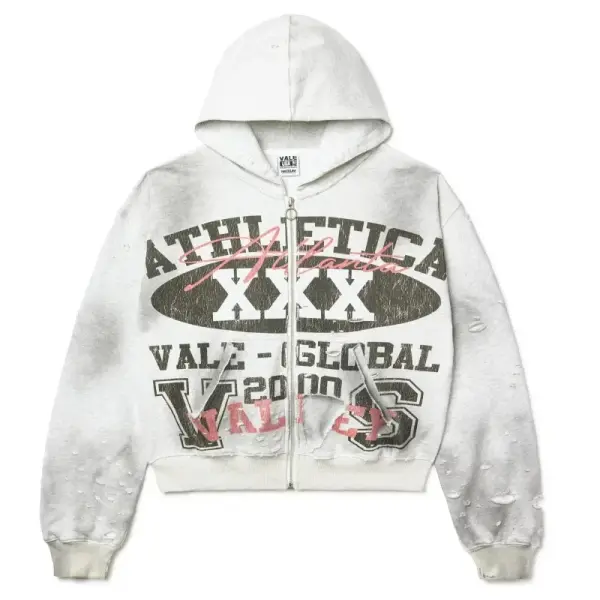 Athletica Xxx Zip Up Hoodie Grey