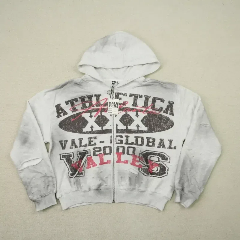 Athletica Xxx Zip Up Hoodie Grey - Image 3