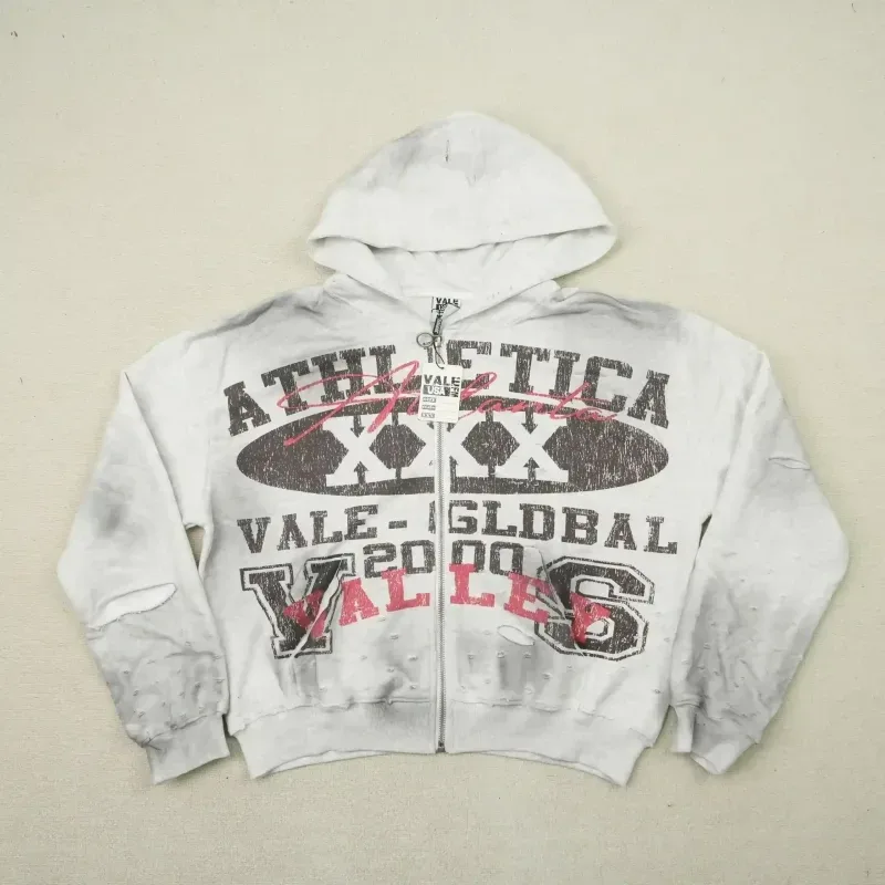 Athletica Xxx Zip Up Hoodie Grey - Image 7
