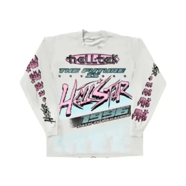 White Hellstar Studios Brain Racer L/S T-shirt