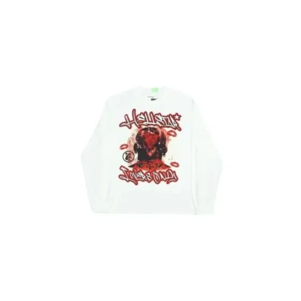 White Hellstar Studios Lovers Only Long Sleeve