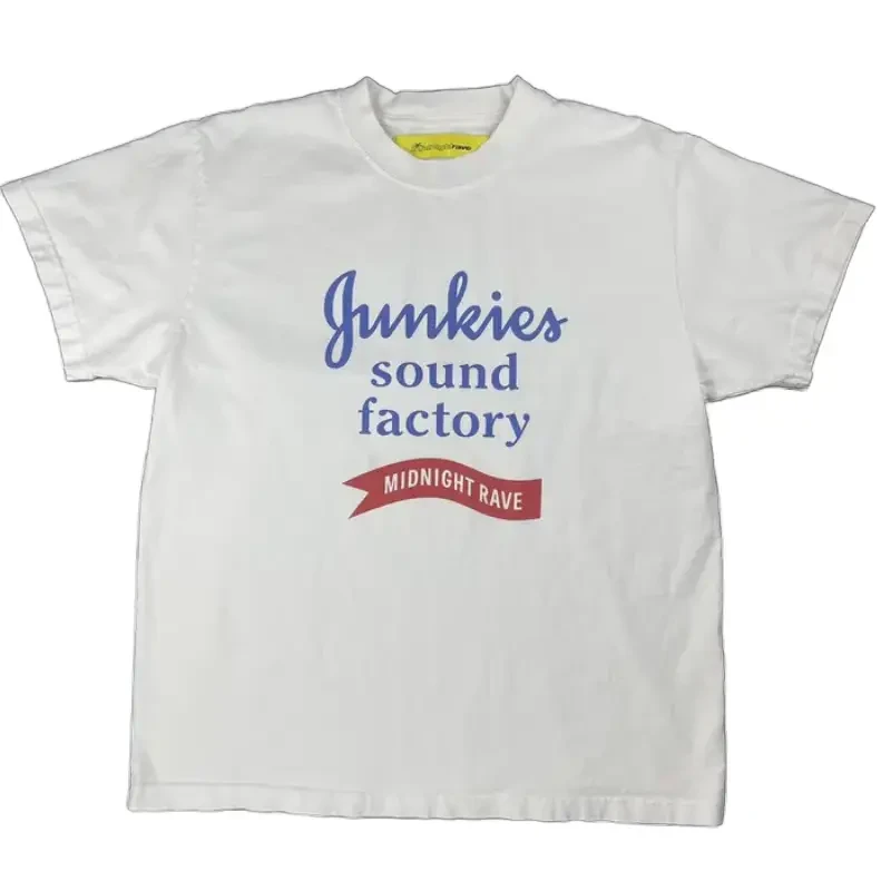 White Midnight Studios Rave Junkies Sound Factory Tee
