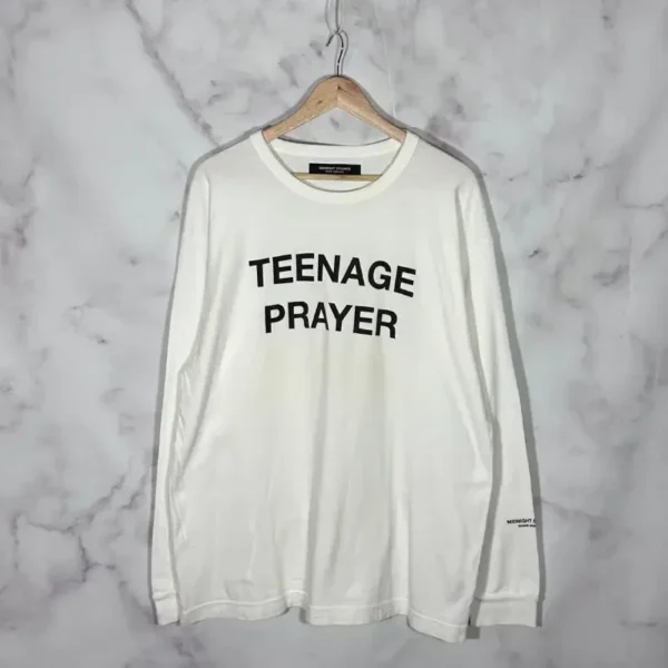 White Midnight Studios Teenage Prayer Long Sleeve Tee